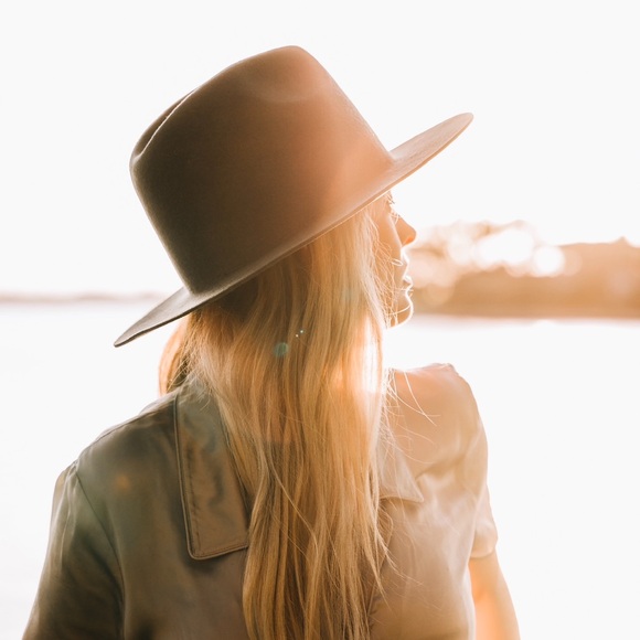 Gigi pip WES 100% Australian wool FEDORA hat size 59 cm - Picture 11 of 12